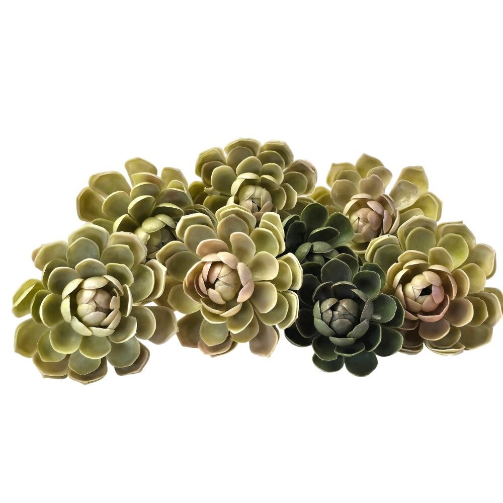 Artificial Succulent Picks Lot Green Faux Succulent Flowers Floral Craft Decor